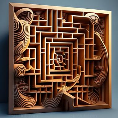 3D model st labyrinth (STL)